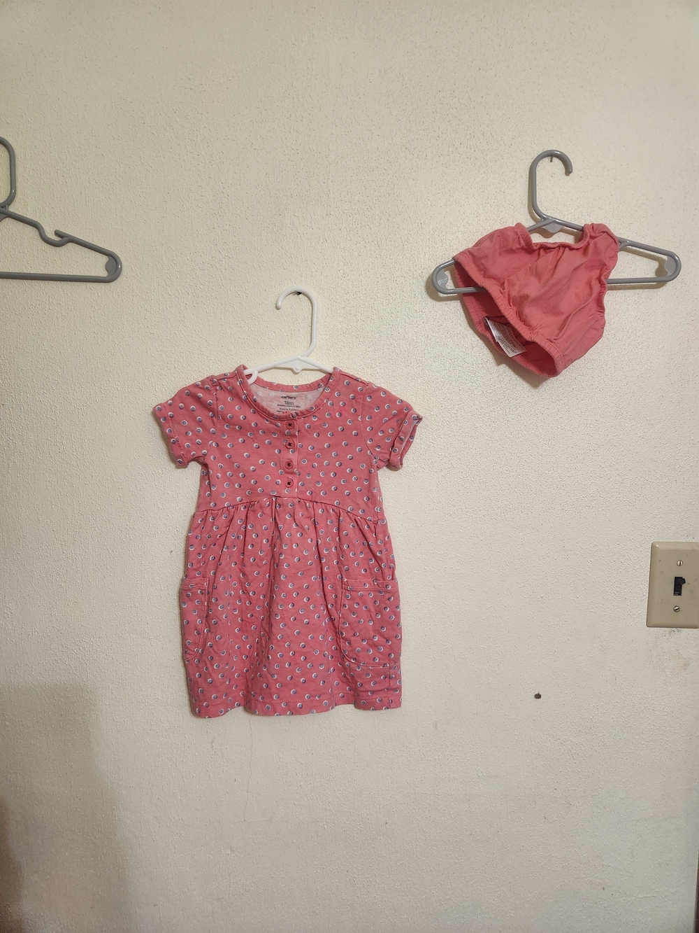 Carters Pink Dress With Bloomers